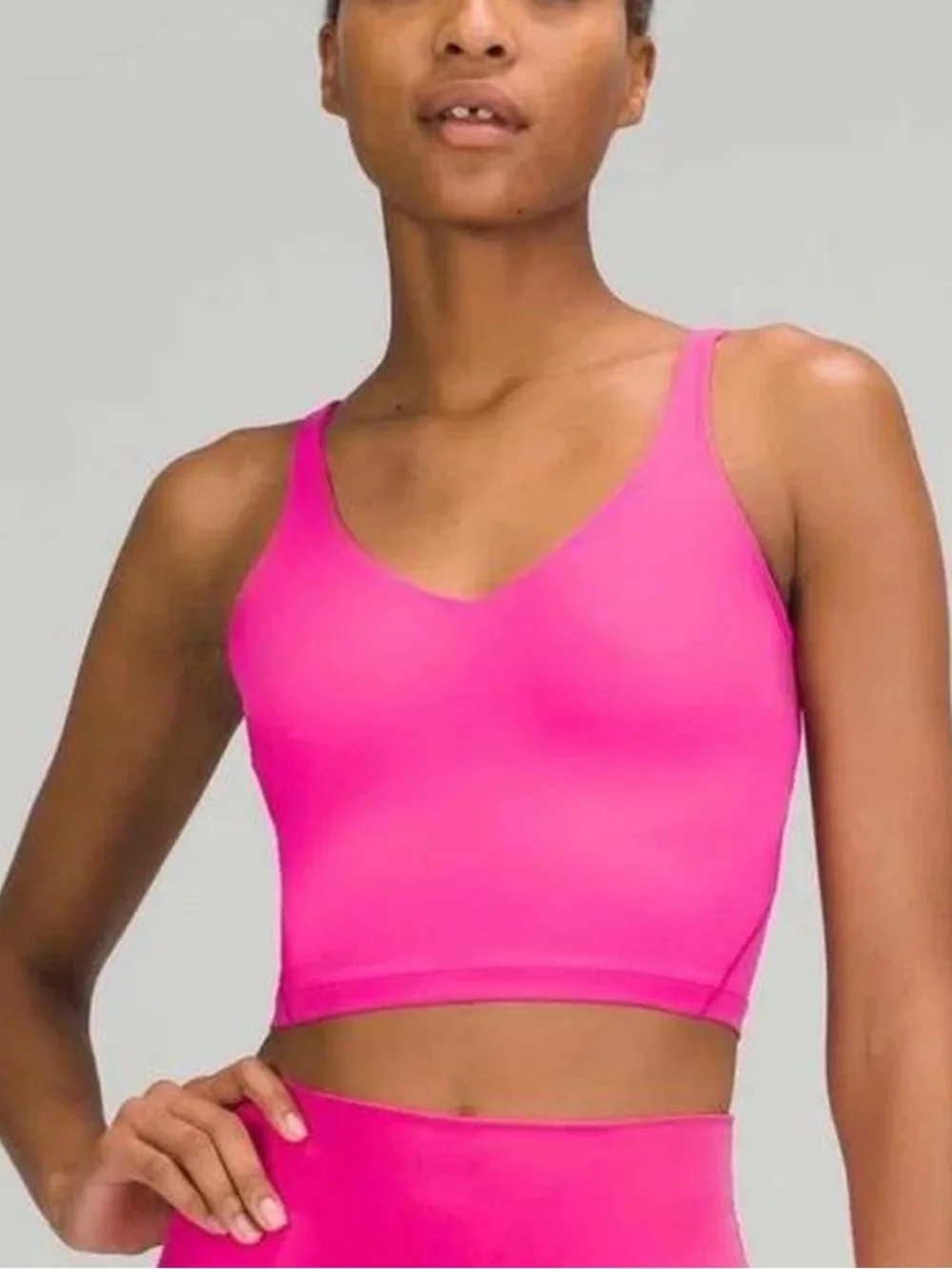 lululemon athletica sonic pink align tank